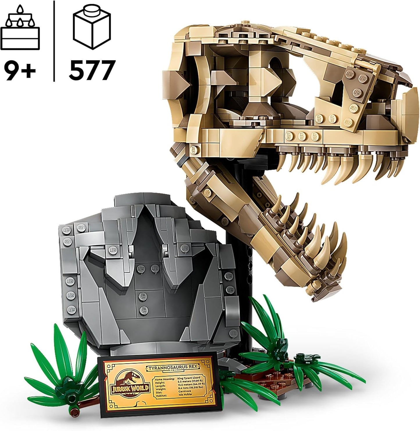 LEGO Jurassic World Fósiles de Dinosaurio: Cráneo de T. rex-76964