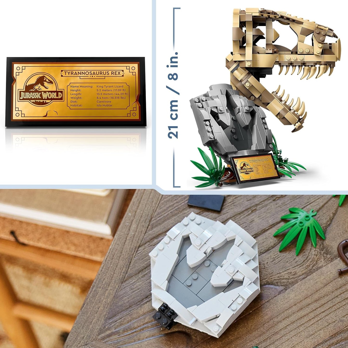 LEGO Jurassic World Fósiles de Dinosaurio: Cráneo de T. rex-76964